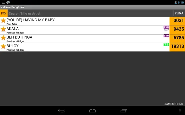 Videoke Songbook android App screenshot 0