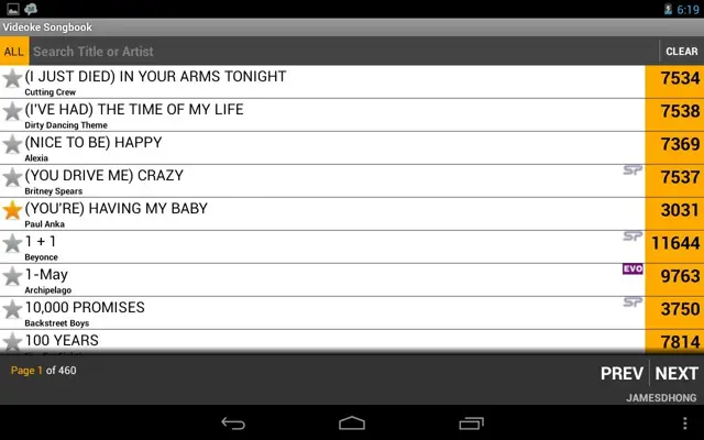 Videoke Songbook android App screenshot 1